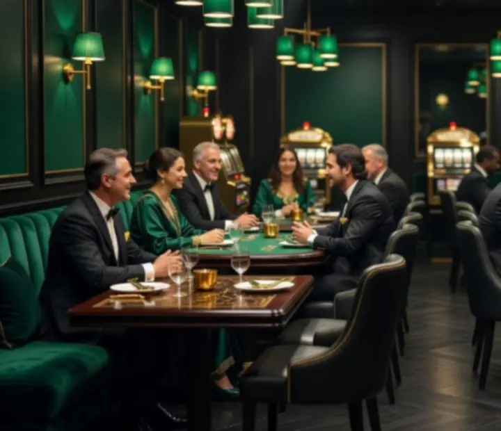 Elegantný priestor PrestigeHaall s luxusnou reštauráciou a kasíno lounge
